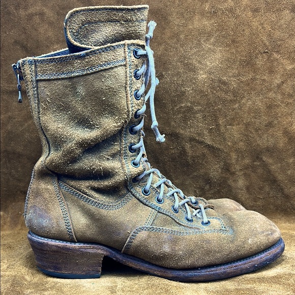 Julius Rugged Suede Rear Zip Boots - Picture 1 of 8